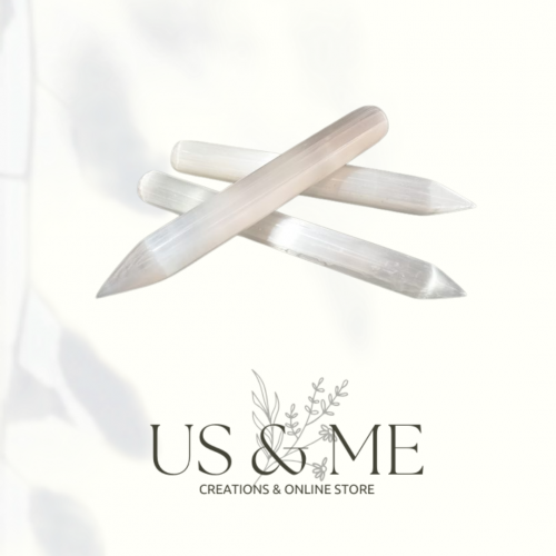 Selenite Single Point Wand 1cm